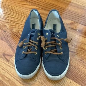 Blue Sperry Shoes